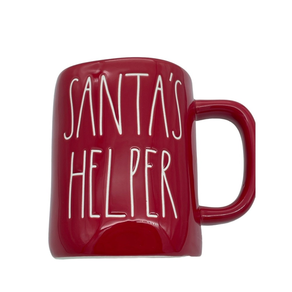 Rae Dunn Red Santas Helper ‎ Coffee Mug NEW
